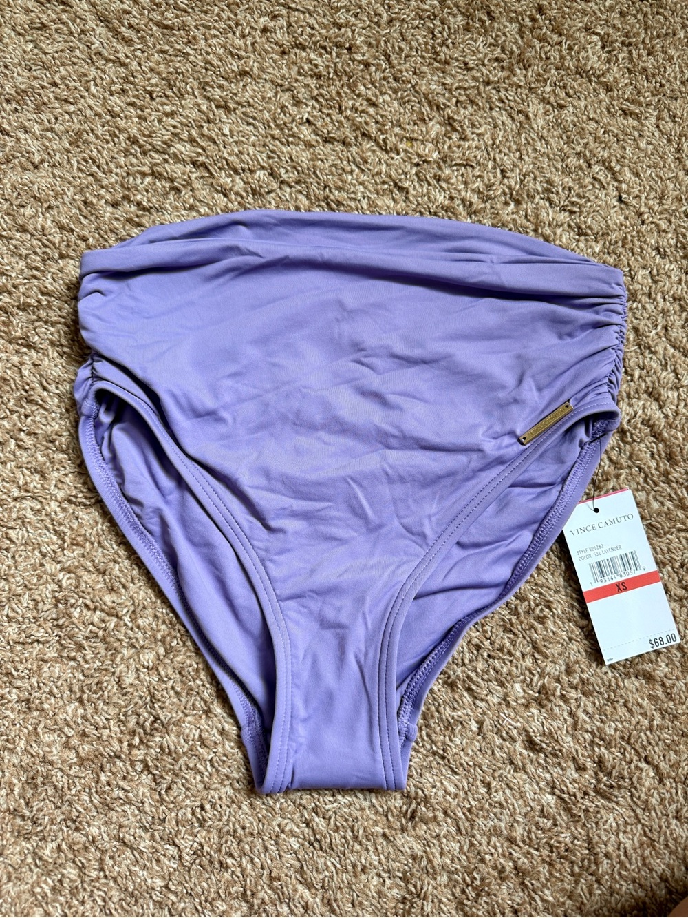 Vince Camuto Lavender Swimsuit Bikini Bottom 2 piece Mid Rise